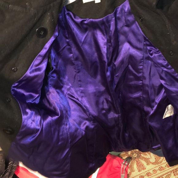 Kenneth Cole purple lined wool jacket - Picture 4 of 6